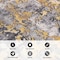 World Rug Gallery Contemporary Distressed Abstract Watercolor Non Shedding Soft Area Rug 5' x 7' Yellow 395YELLOW5x7 - alternate 3